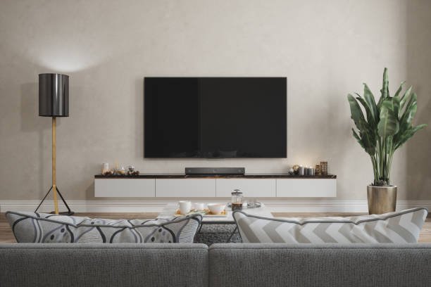 43 inch television mounted in a living room — things that are 43 inches long