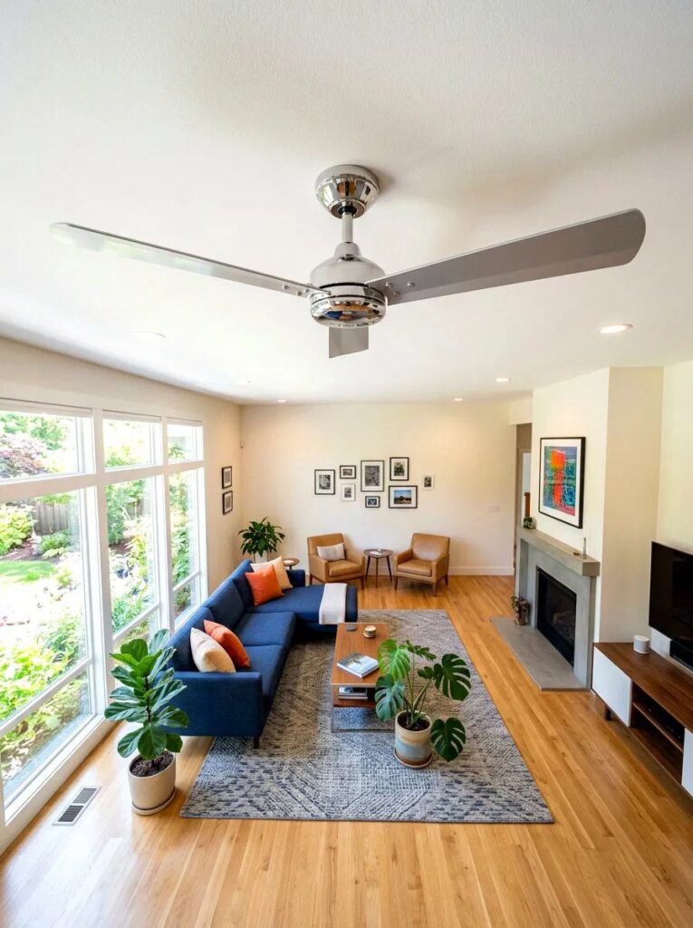Ceiling fan showing things that are 56 inches long