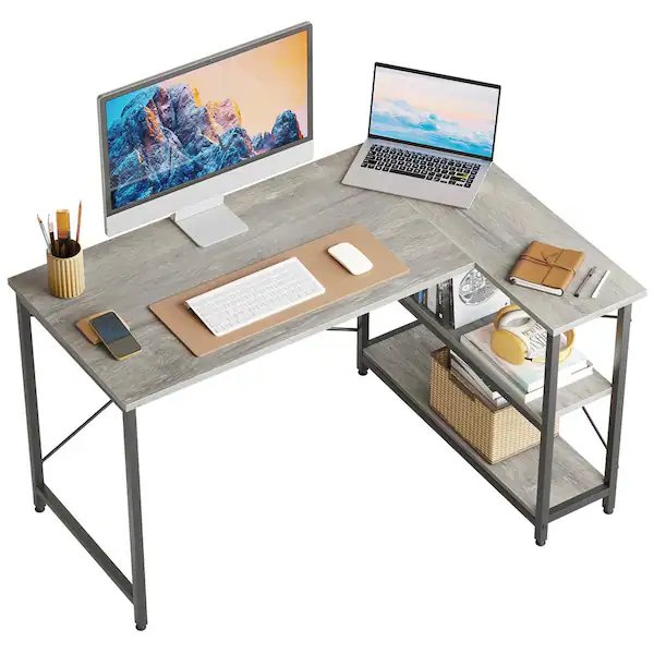 A wide computer desk, one of the practical things that are 60 inches long