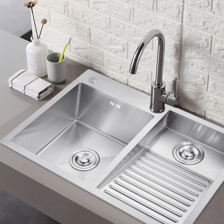 A 33-inch kitchen sink in a modern kitchen, one of the common things that are 33 inches long