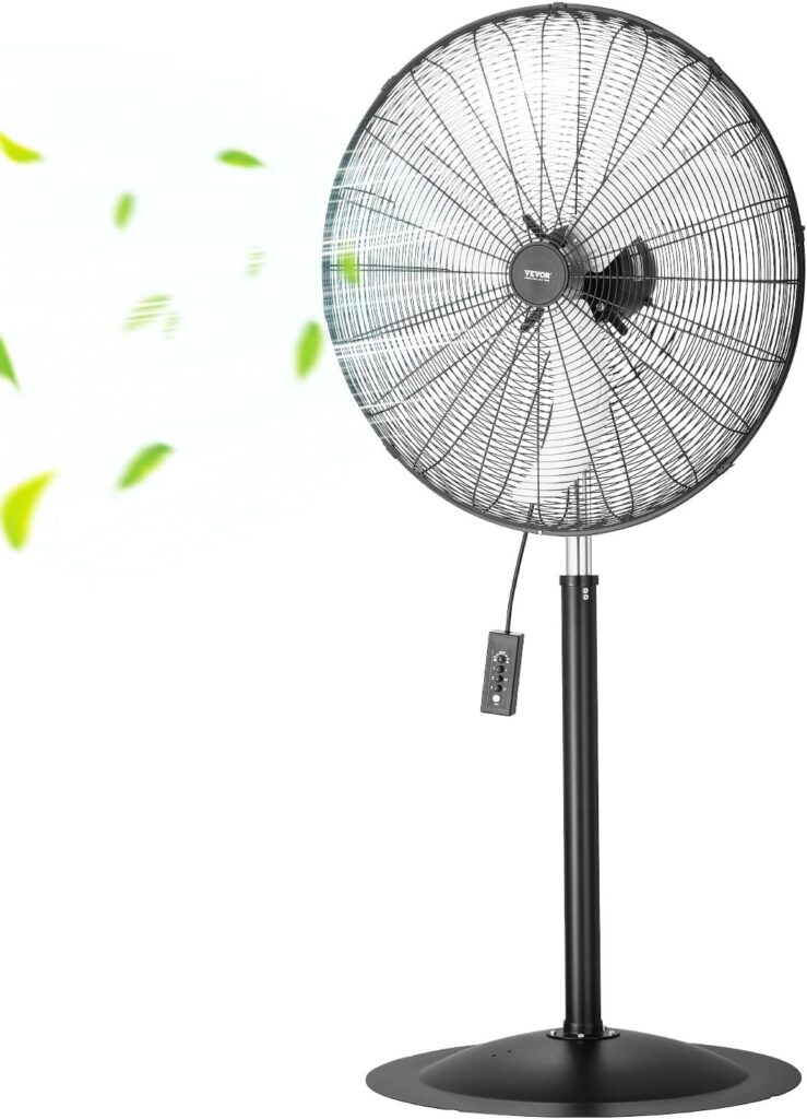 pedestal fan with an 18 inch grille, an example of things that are 18 inches long