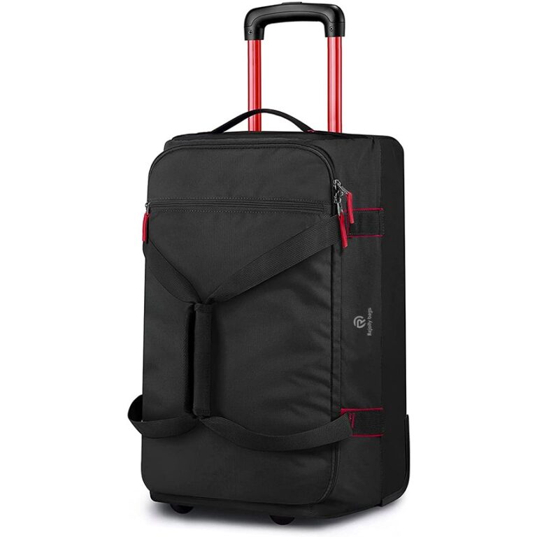 A rolling duffel bag that is 35 inches long, one of the common things that are 35 inches long