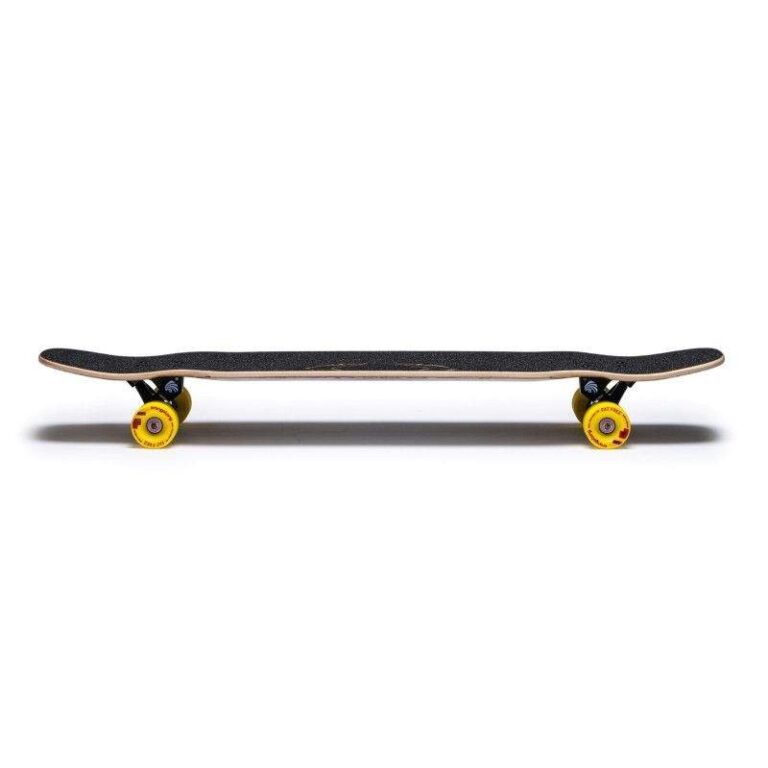 Skateboard side view, full length, like the standard boards in things that are 31 inches long