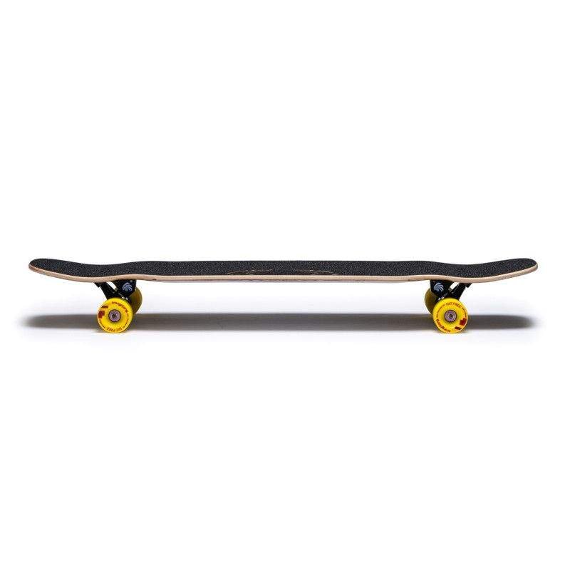 Skateboard side view, full length, like the standard boards in things that are 31 inches long