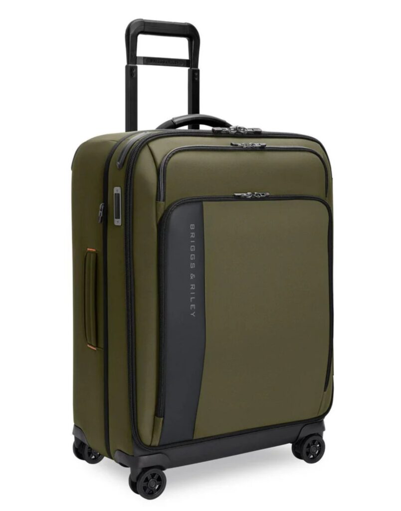 medium suitcase that is about 23 inches tall, an everyday example of things that are 23 inches long